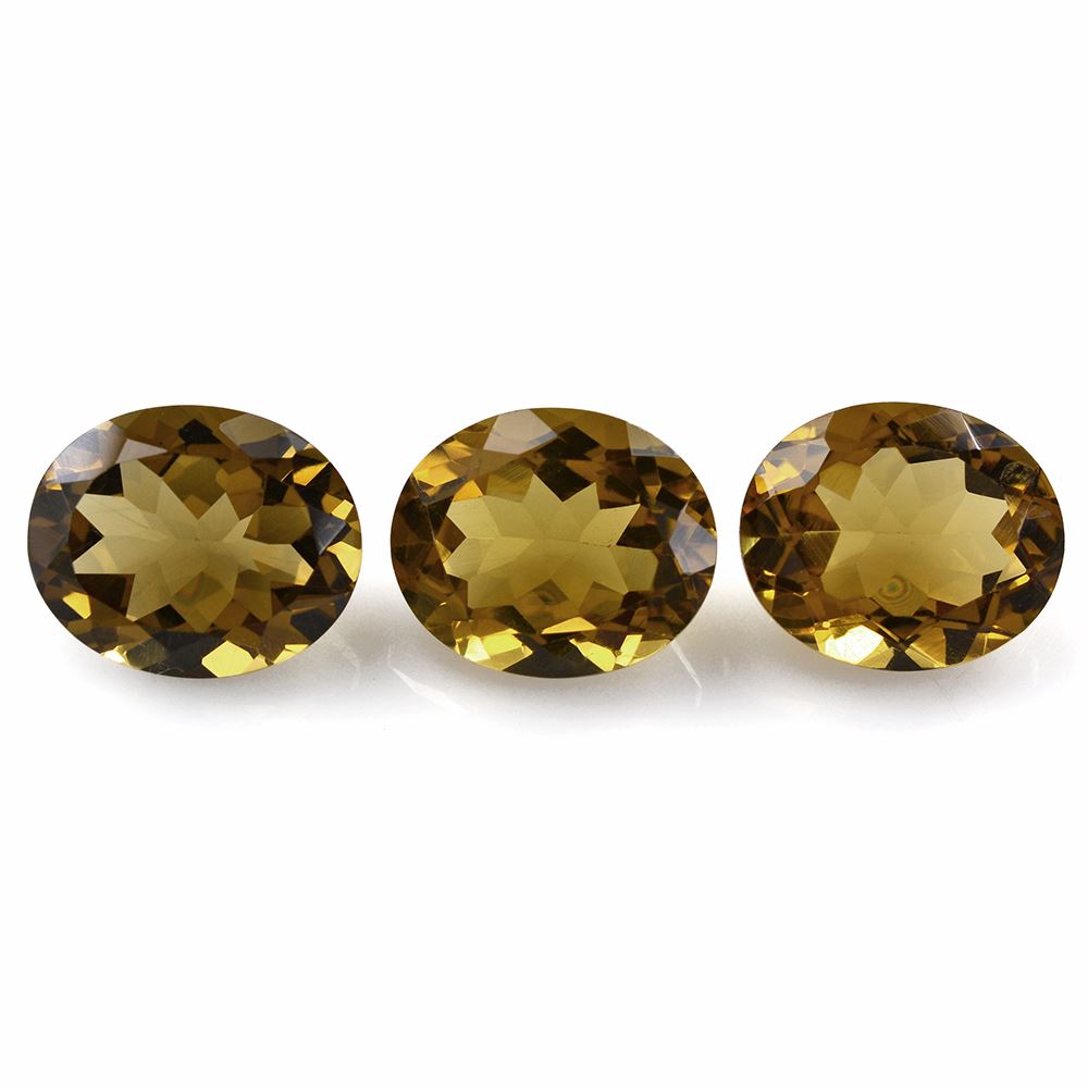 WHISKY QUARTZ CUT OVAL 12X10MM 4.34 Cts.