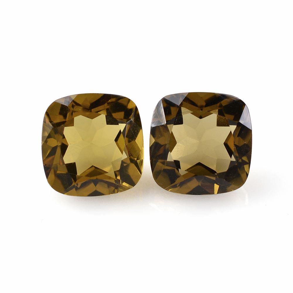 WHISKY QUARTZ CUT CUSHION 9MM 3.23 Cts.