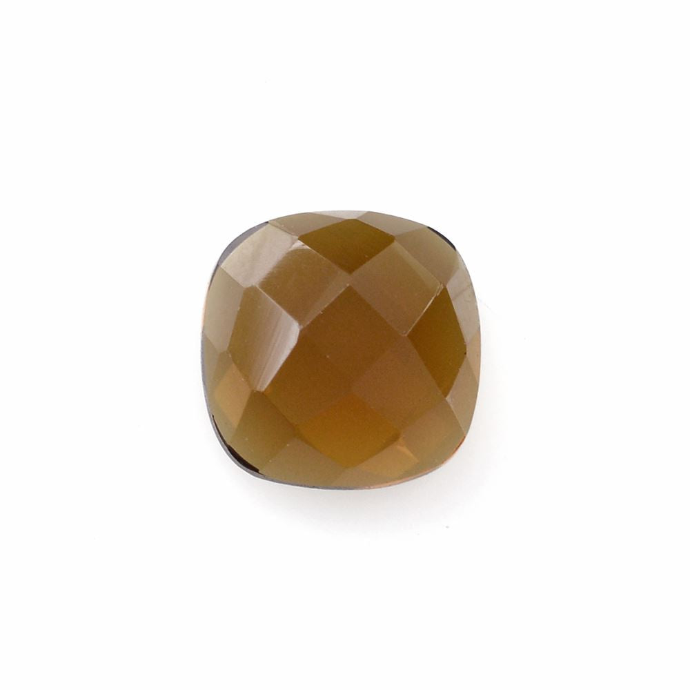 WHISKY QUARTZ CHECKER CUT CUSHION CAB 7MM 1.50 Cts.