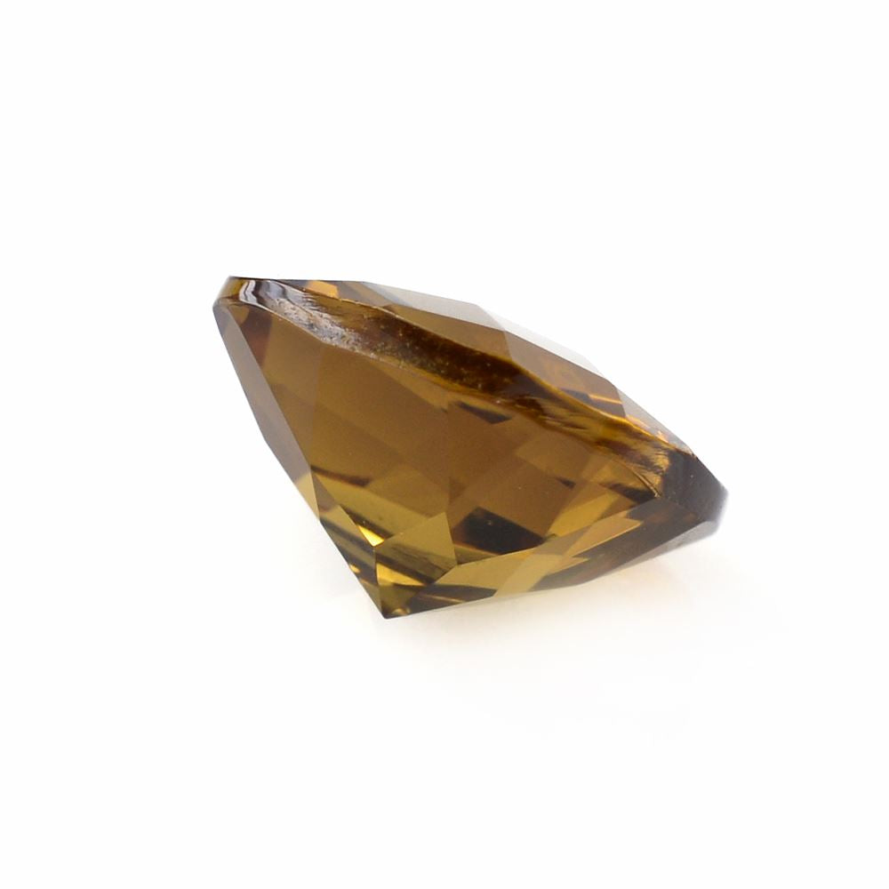 WHISKY QUARTZ CHECKER CUT CUSHION 9MM 2.75 Cts.