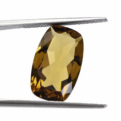 WHISKY QUARTZ CUT CUSHION 16X10MM 6.40 Cts.