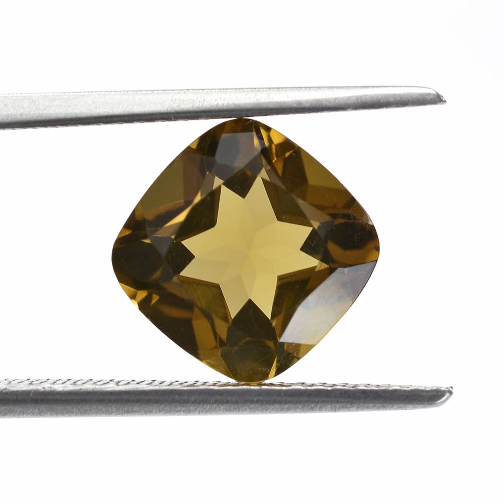 WHISKY QUARTZ CUT CUSHION 9MM 3.10 Cts.