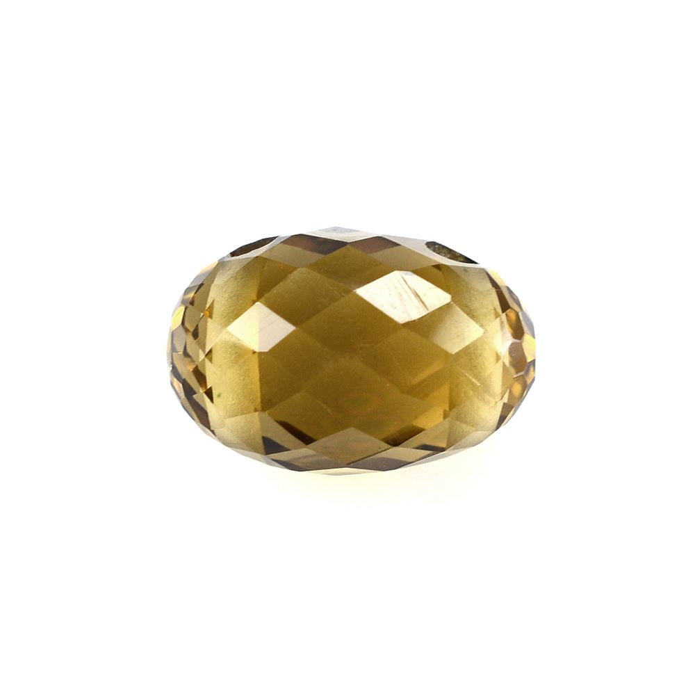 WHISKY QUARTZ CUT OLIVE (TWO FULL DRILL) 12X8MM 5.43 Cts.