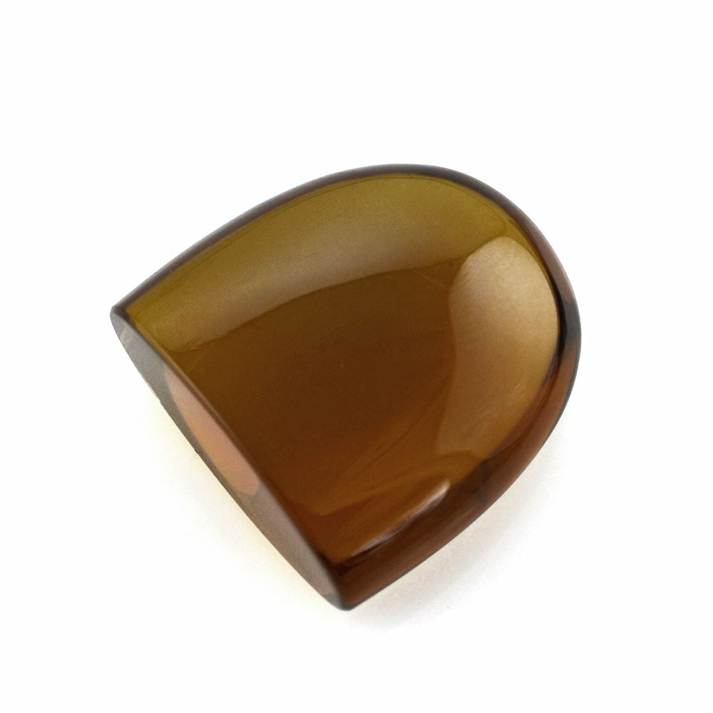 WHISKY QUARTZ HALF OVAL CAB 20MM 33.55Cts.