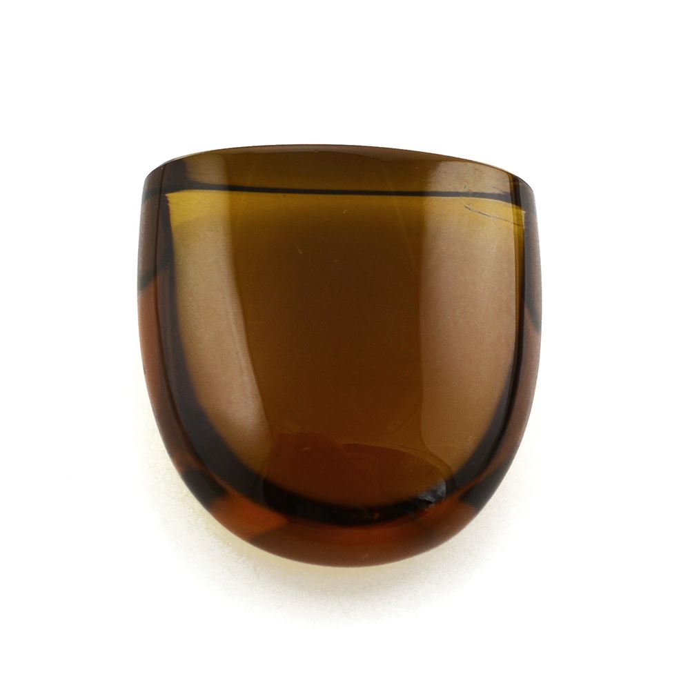 WHISKY QUARTZ HALF OVAL CAB 20MM 33.55Cts.