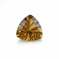 WHISKY QUARTZ CONCAVE CUT TRILLION 14MM 7.425Cts.