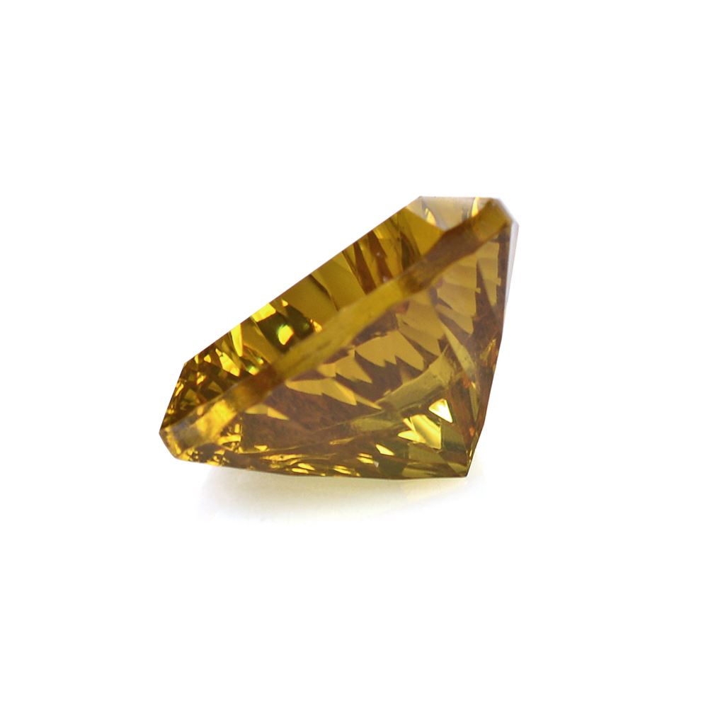 WHISKY QUARTZ CONCAVE CUT TRILLION 14MM 7.53Cts.