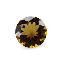WHISKY QUARTZ CUT ROUND 14MM 7.55Cts.