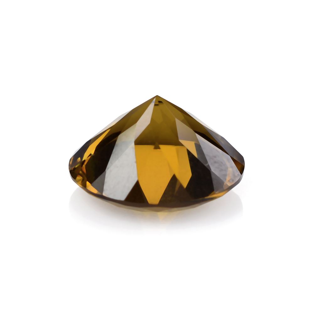 WHISKY QUARTZ CUT ROUND 14MM 7.55Cts.