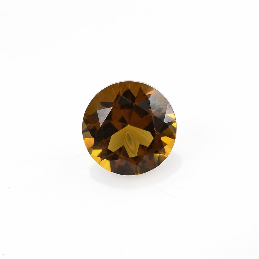 WHISKY QUARTZ DIAMOND CUT ROUND 8MM 1.75Cts.