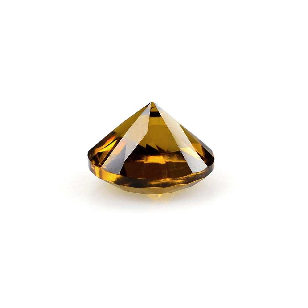 WHISKY QUARTZ DIAMOND CUT ROUND 8MM 1.75Cts.