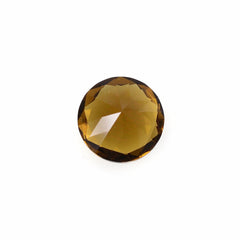 WHISKY QUARTZ DIAMOND CUT ROUND 8MM 1.75Cts.