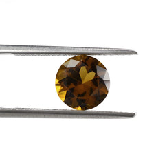 WHISKY QUARTZ DIAMOND CUT ROUND 8MM 1.75Cts.