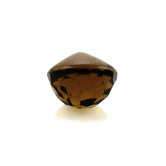 WHISKY QUARTZ BUFFTOP IRREGULAR CUT HIGH DOME ROUND 11MM 8.28Cts.