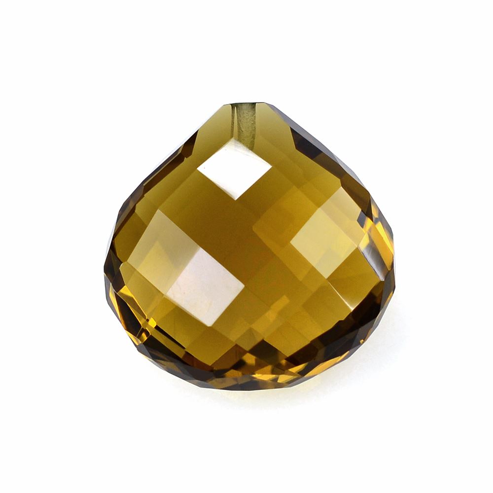 WHISKY QUARTZ BRIOLETTE PEAR (HALF DRILL) 18MM 20.45Cts.