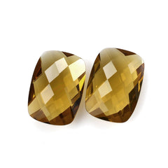 WHISKY QUARTZ BRIOLETTE CUSHION 14X10MM 4.91Cts.