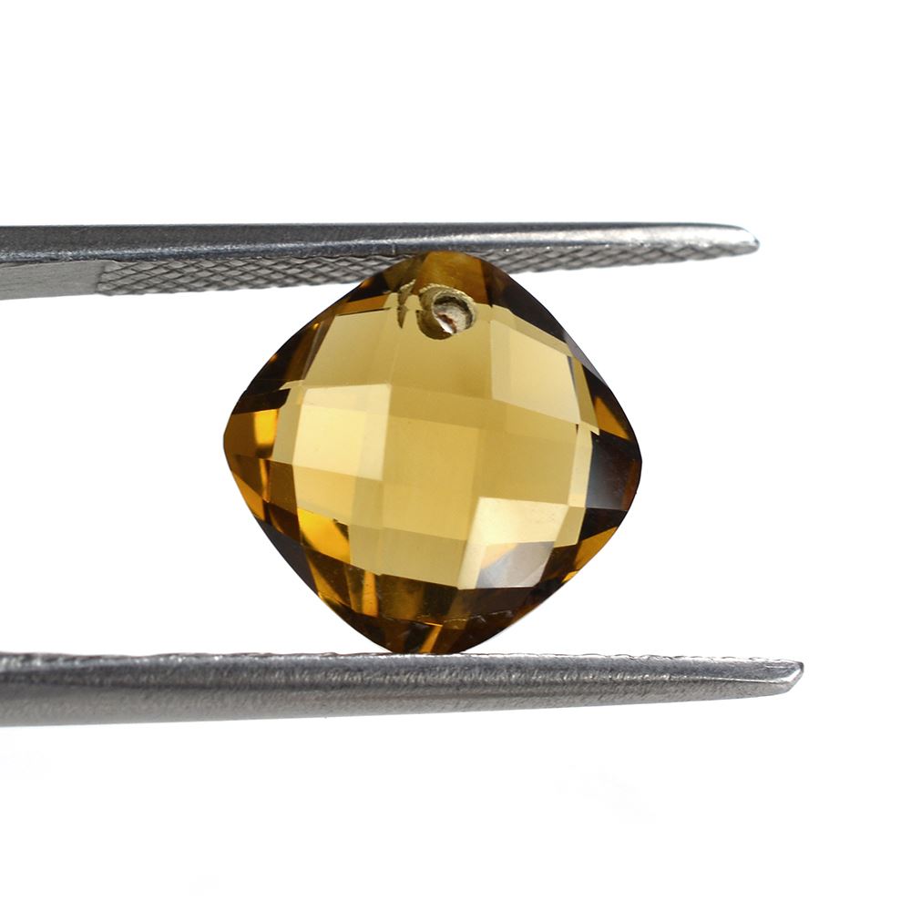 WHISKY QUARTZ BRIOLETTE CUSHION (FULL DRILL) 10MM 3.82 Cts.