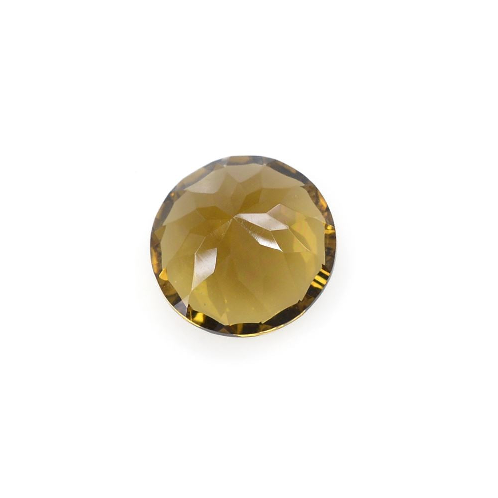 WHISKY QUARTZ CONCAVE CUT ROUND 10MM 3.6Cts.