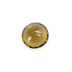 WHISKY QUARTZ CONCAVE CUT ROUND 10MM 3.6Cts.