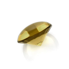 WHISKY QUARTZ BUFFTOP ROUND WITH TWISTED CONCAVE 14MM 8.3Cts.