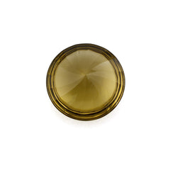 WHISKY QUARTZ BUFFTOP ROUND WITH TWISTED CONCAVE 14MM 8.3Cts.