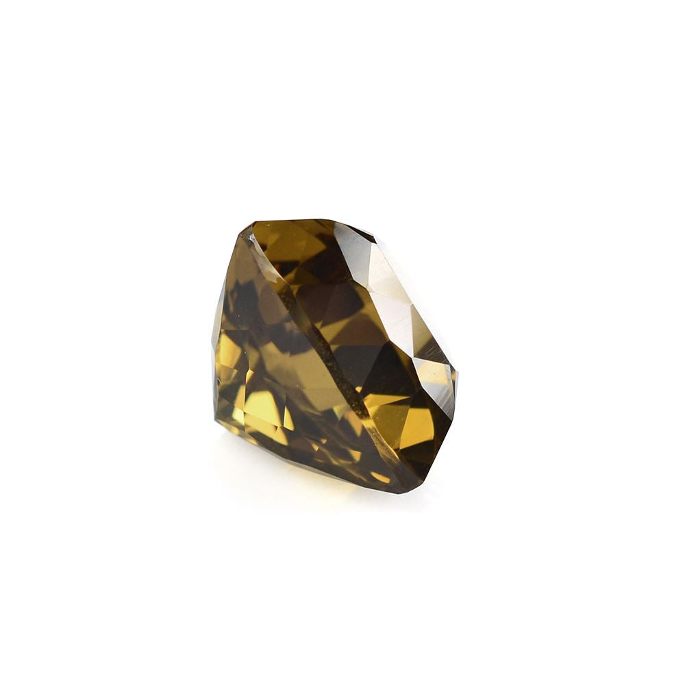 WHISKY QUARTZ PORTUGUESE CUT TRILLION 12MM 6.86Cts.