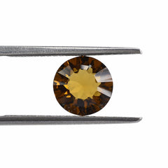 WHISKY QUARTZ CONCAVE CUT ROUND 8MM 1.6Cts.