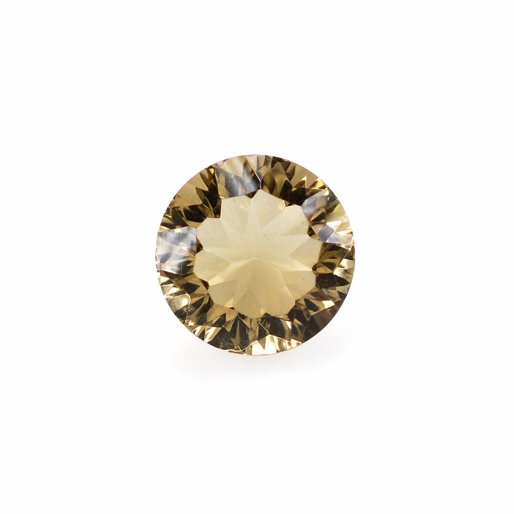 WHISKY QUARTZ CONCAVE CUT ROUND (LITE) 10MM 3.7Cts.
