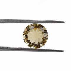 WHISKY QUARTZ CONCAVE CUT ROUND (LITE) 10MM 3.7Cts.