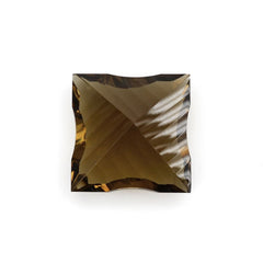 WHISKY QUARTZ CONCAVE NINETY CUT SQUARE 15MM 13.98Cts.