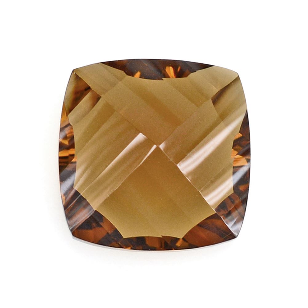 WHISKY QUARTZ LONG STEP CONCAVE CUSHION 10MM 4.02 Cts.