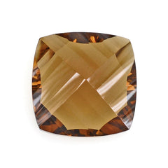 WHISKY QUARTZ LONG STEP CONCAVE CUSHION 10MM 4.02 Cts.