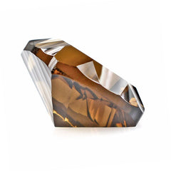 WHISKY QUARTZ LONG STEP CONCAVE CUSHION 12MM 6.65 Cts.