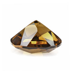 WHISKY QUARTZ PENTAGON ROUND WITH STAR CUT BACK 12MM 5.39 Cts.
