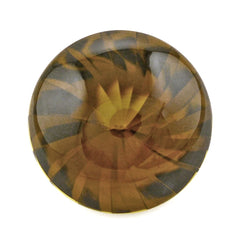 WHISKY QUARTZ BUFFTOP ROUND WITH TWISTED CONCAVE 15MM 11.72 Cts.