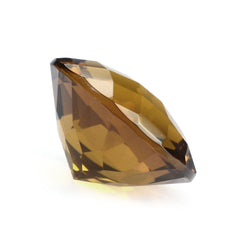 WHISKY QUARTZ CHECKER CUT ROUND 11MM 4.25 Cts.