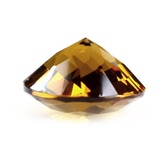 WHISKY QUARTZ CHECKER CUT ROUND 11MM 4.25 Cts.