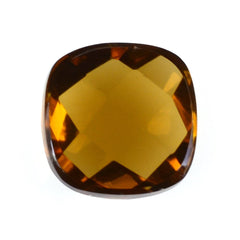 WHISKY QUARTZ CHECKER CUSHION CAB 7MM 1.50 Cts.