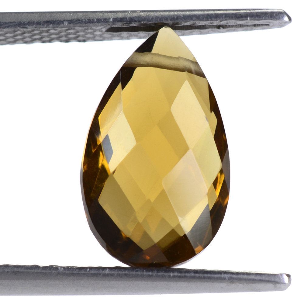 WHISKY QUARTZ BRIOLETTE PEAR (FULL DRILL) 15X9MM 4.12 Cts.