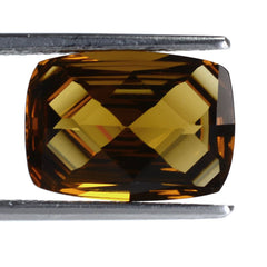 WHISKY QUARTZ CONCAVE CUSHION 14X10MM 5.70 Cts.