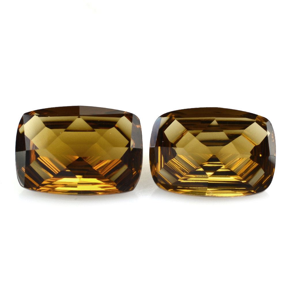 WHISKY QUARTZ CONCAVE CUSHION 14X10MM 5.70 Cts.