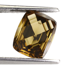 WHISKY QUARTZ CONCAVE CUSHION 10X8MM 2.59 Cts.