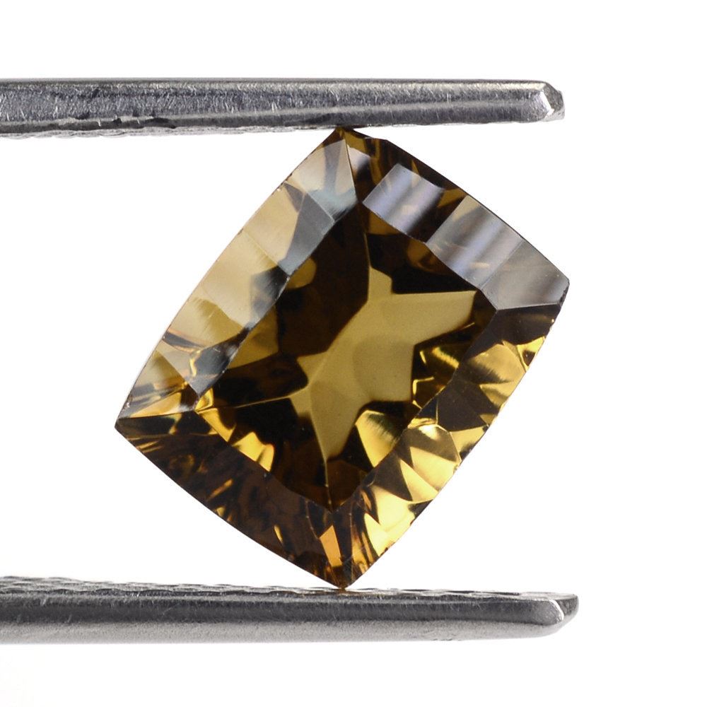 WHISKY QUARTZ CONCAVE CUT CUSHION 9X7MM 2.20 Cts.