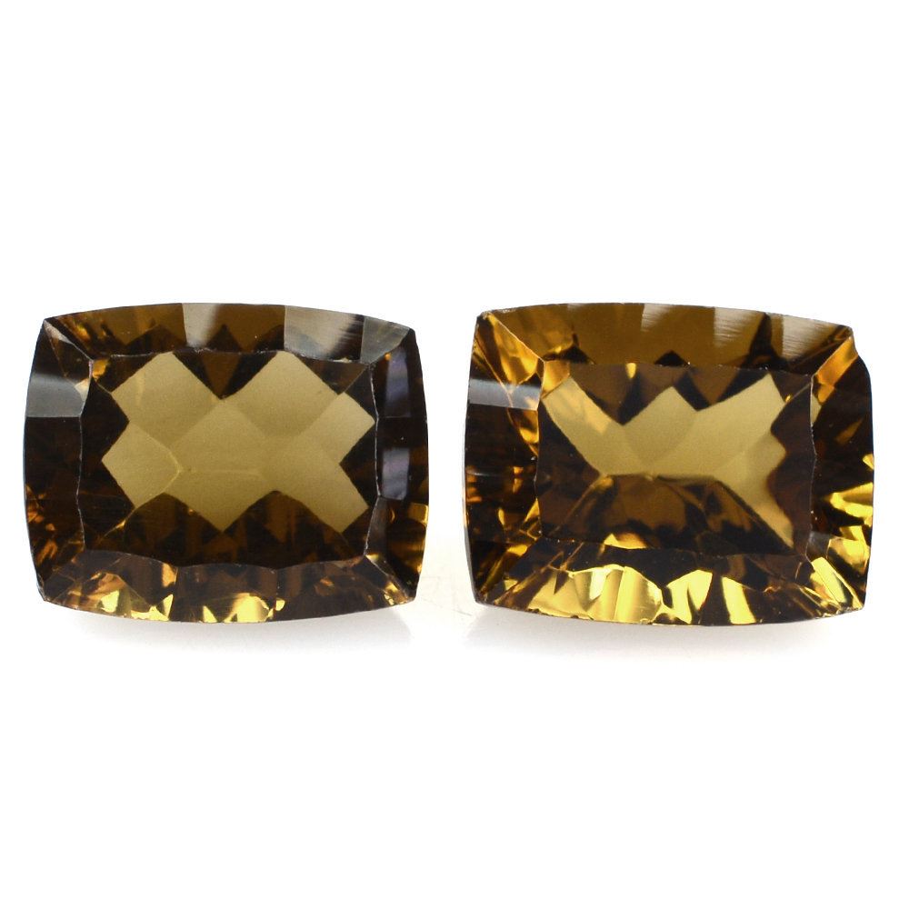 WHISKY QUARTZ CONCAVE CUT CUSHION 9X7MM 2.20 Cts.