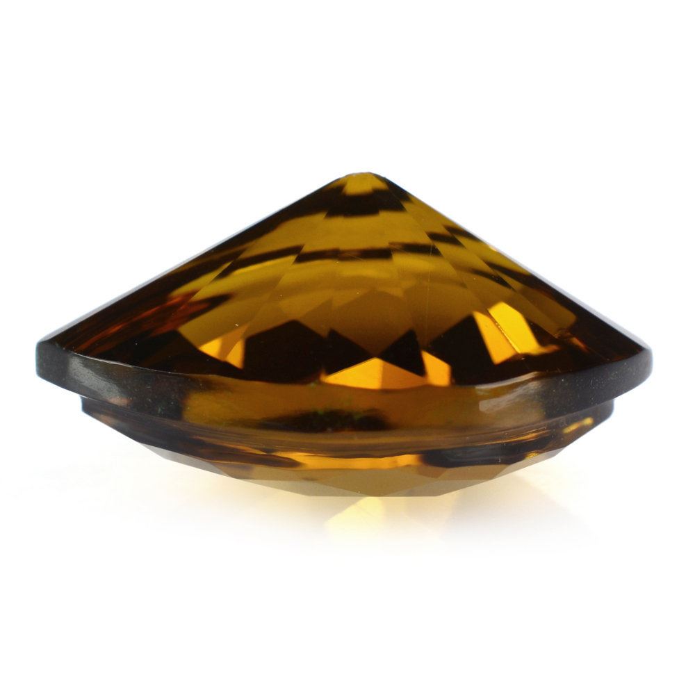 WHISKY QUARTZ CARVED CHECKER TOP ONION 16X12MM 7.00 Cts.