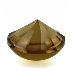 WHISKY QUARTZ BUFFTOP WITH TWISTED CONCAVE ROUND 12MM 6.50 Cts.