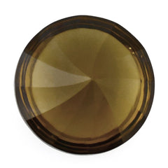 WHISKY QUARTZ BUFFTOP WITH TWISTED CONCAVE ROUND 12MM 6.50 Cts.