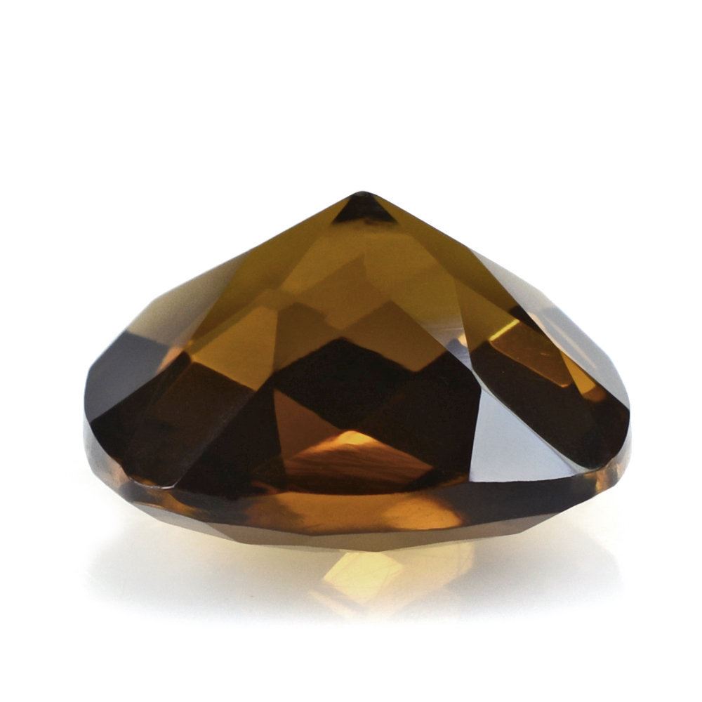 WHISKY QUARTZ CHECKER CUT CUSHION 12MM 6.25 Cts.