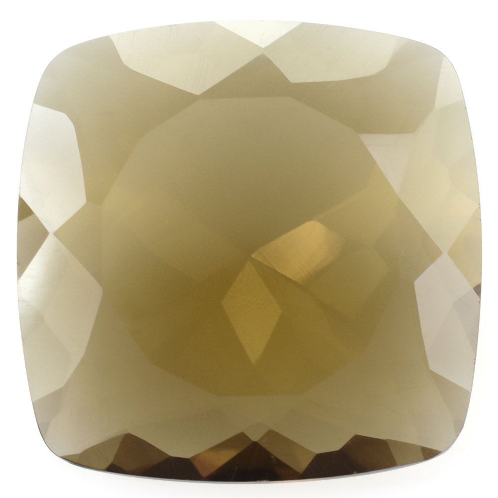 WHISKY QUARTZ CUT CUSHION 18MM 13.53 Cts.