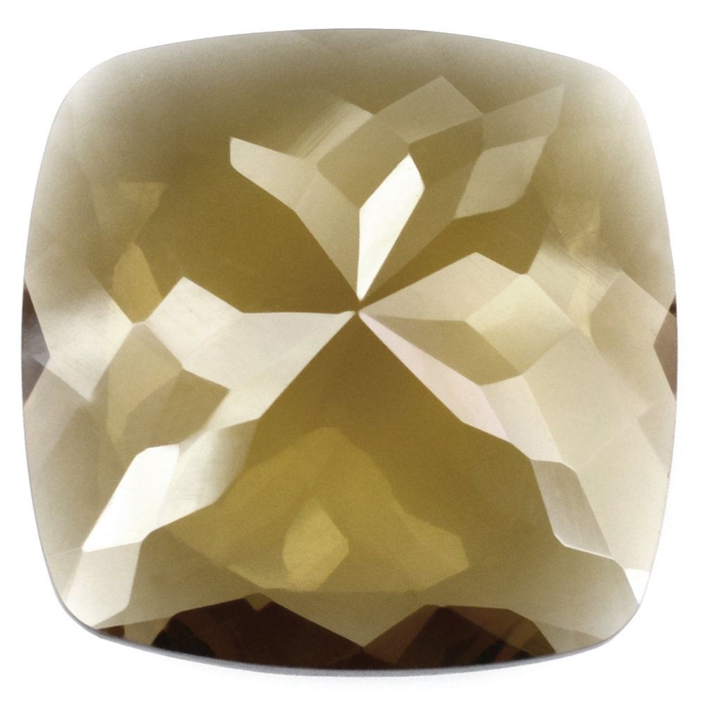 WHISKY QUARTZ CUT CUSHION 18MM 13.53 Cts.